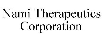 NAMI THERAPEUTICS CORPORATION