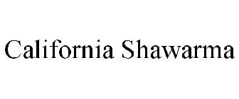 CALIFORNIA SHAWARMA
