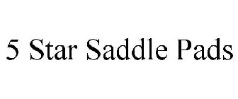 5 STAR SADDLE PADS