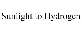 SUNLIGHT TO HYDROGEN