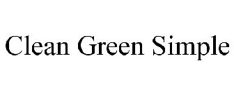 CLEAN GREEN SIMPLE