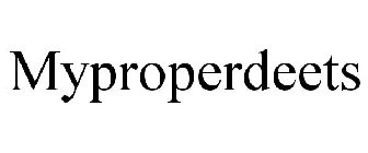 MYPROPERDEETS