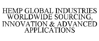 HEMP GLOBAL INDUSTRIES WORLDWIDE SOURCING, INNOVATION & ADVANCED APPLICATIONS