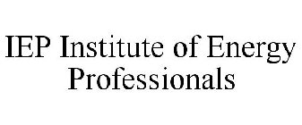 IEP INSTITUTE OF ENERGY PROFESSIONALS