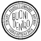 BUONI DENTRO FRATELLI LOMBARDI EST 1957FINE PICKLED FOODS TUSCANY