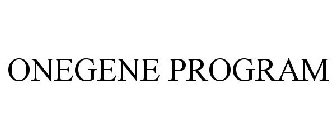 ONEGENE PROGRAM