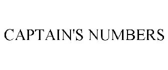 CAPTAIN'S NUMBERS