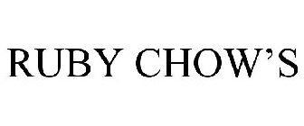RUBY CHOW'S