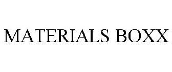 MATERIALS BOXX