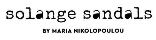 SOLANGE SANDALS BY MARIA NIKOLOPOULOU