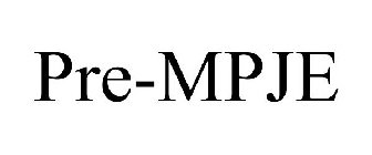 PRE-MPJE