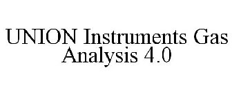 UNION INSTRUMENTS GAS ANALYSIS 4.0