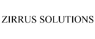 ZIRRUS SOLUTIONS