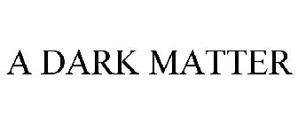 A DARK MATTER