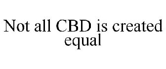 NOT ALL CBD IS CREATED EQUAL