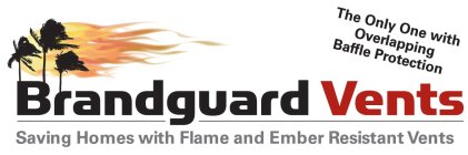 BRANDGAURD VENTS SAVING HOMES WITH FLAME AND EMBER RESISTANT VENTS THE ONLY ONE WITH OVERLAPPING BAFFLE PROTECTION