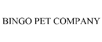 BINGO PET COMPANY
