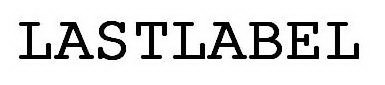 LASTLABEL