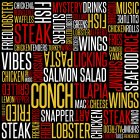 FRIED LOBSTER CHICKEN & REDVELVET WAFFLES FISH STEAK SLIDERS MYSTERY DRINKS BROCCOLI MUSIC CULTURE CHICKEN ROLLS GRILLED LOBSTER CHICKEN WINGS FRIES SEAFOOD RICE CANDIED YAMS PASTA LICKING SALMON SALA
