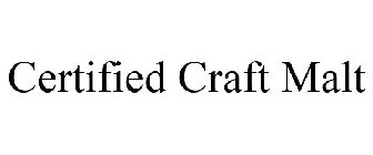 CRAFT MALT CERTIFIED