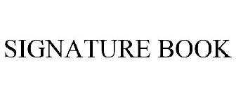 SIGNATURE BOOK