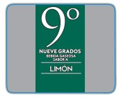 9º NUEVE GRADOS BEBIDA GASEOSA SABOR A LIMON