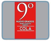 9º NUEVE GRADOS BEBIDA GASEOSA SABOR A COLA