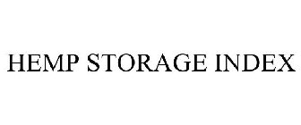 HEMP STORAGE INDEX