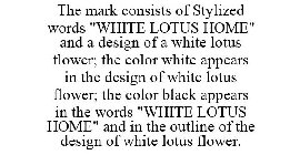 THE MARK CONSISTS OF STYLIZED WORDS 