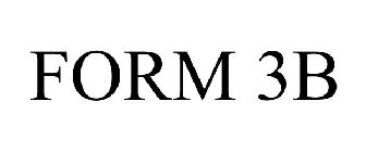 FORM 3B