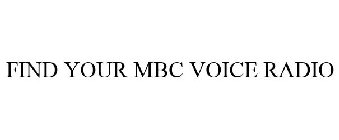 FIND YOUR MBC VOICE RADIO