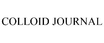 COLLOID JOURNAL