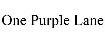 ONE PURPLE LANE