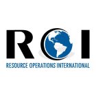 ROI RESOURCE OPERATIONS INTERNATIONAL