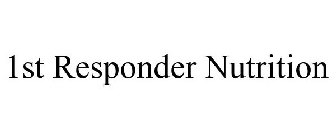 1ST RESPONDER NUTRITION