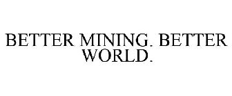 BETTER MINING. BETTER WORLD.