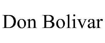 DON BOLIVAR