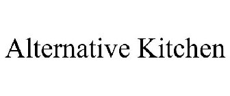 ALTERNATIVE KITCHEN