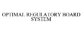 OPTIMAL REGULATORY BOARD SYSTEM