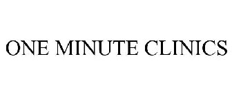 ONE MINUTE CLINICS