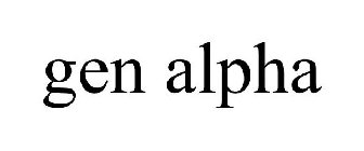 GEN ALPHA