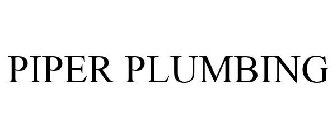 PIPER PLUMBING