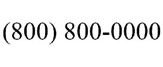 (800) 800-0000