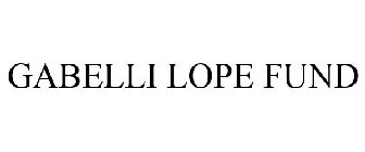 GABELLI LOPE FUND