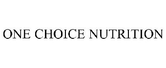 ONE CHOICE NUTRITION