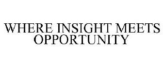 WHERE INSIGHT MEETS OPPORTUNITY