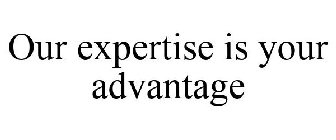 OUR EXPERTISE IS YOUR ADVANTAGE