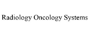 RADIOLOGY ONCOLOGY SYSTEMS