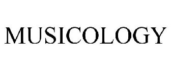 MUSICOLOGY
