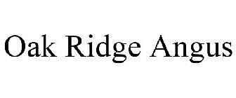 OAK RIDGE ANGUS